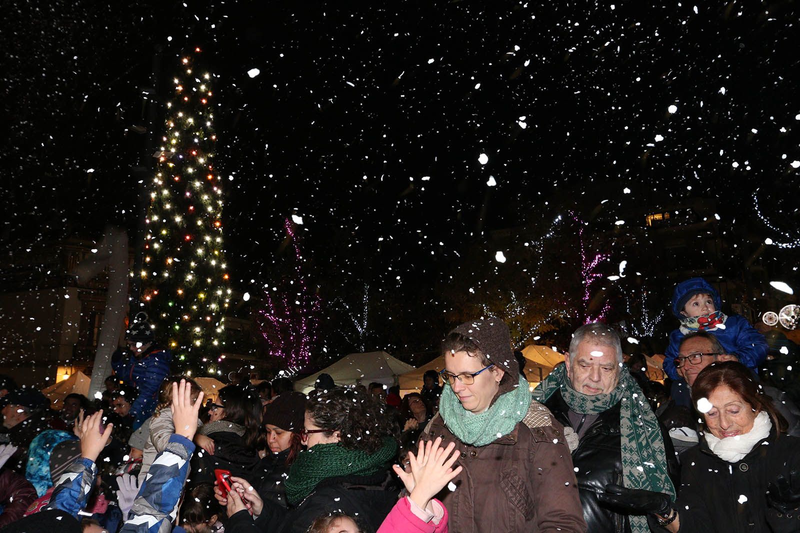 Encesa de les llums de Nadal. Foto: Lali Álvarez