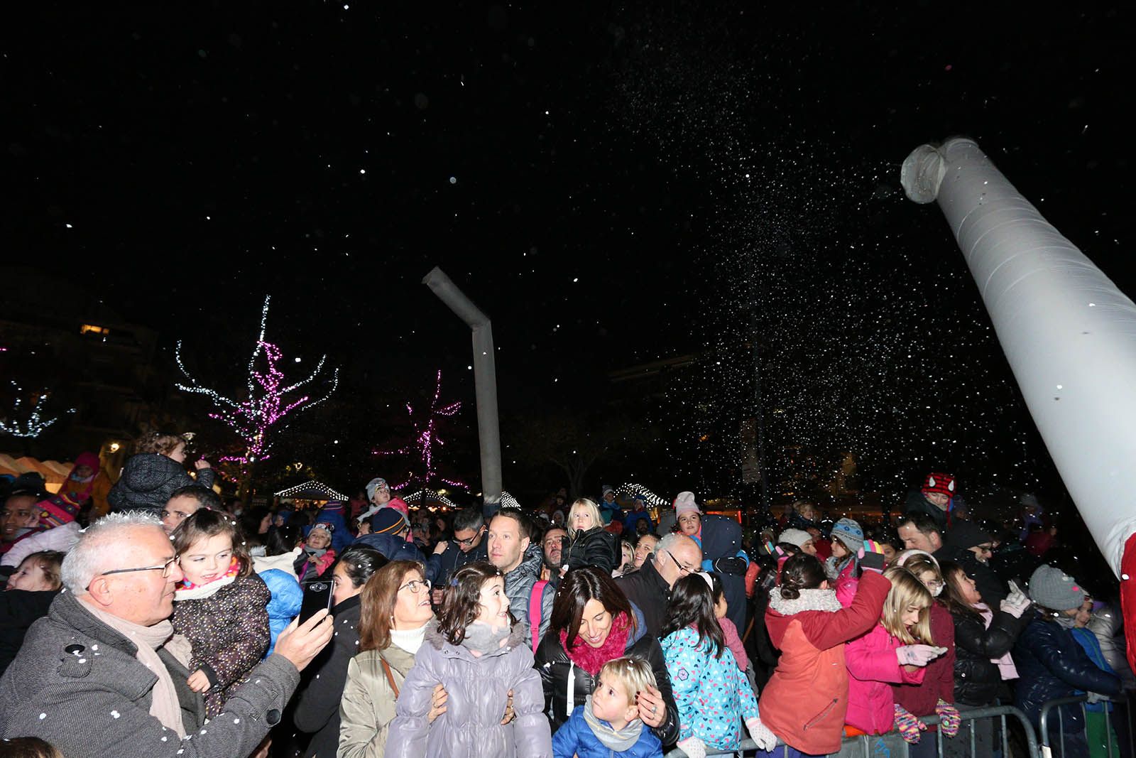 Encesa de les llums de Nadal. Foto: Lali Álvarez