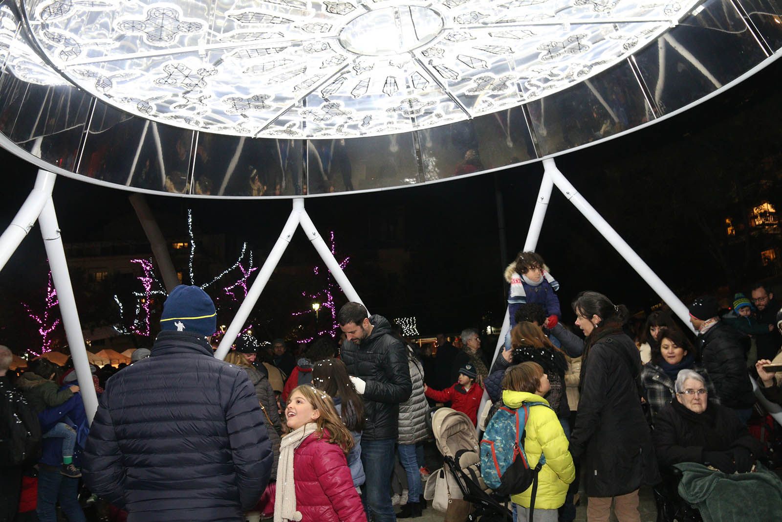 Encesa de les llums de Nadal. Foto: Lali Álvarez