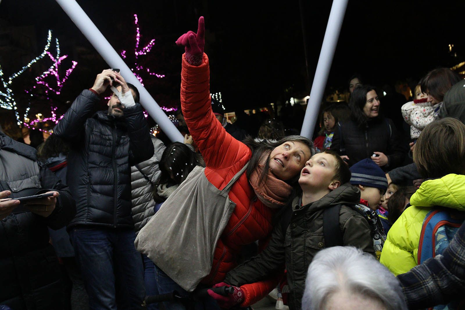 Encesa de les llums de Nadal. Foto: Lali Álvarez