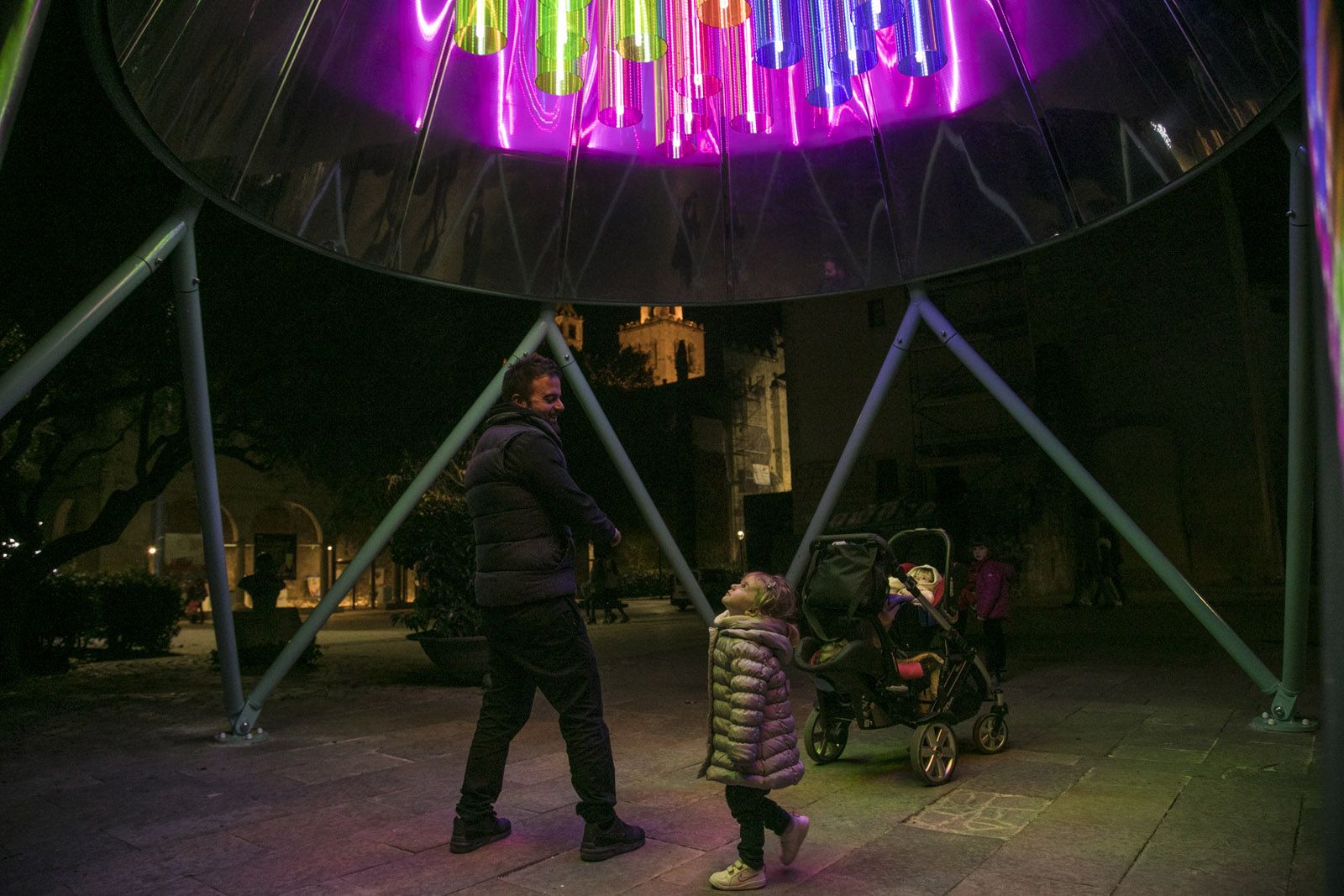 Així es prepara Sant Cugat pel Nadal. FOTO: Lali Puig