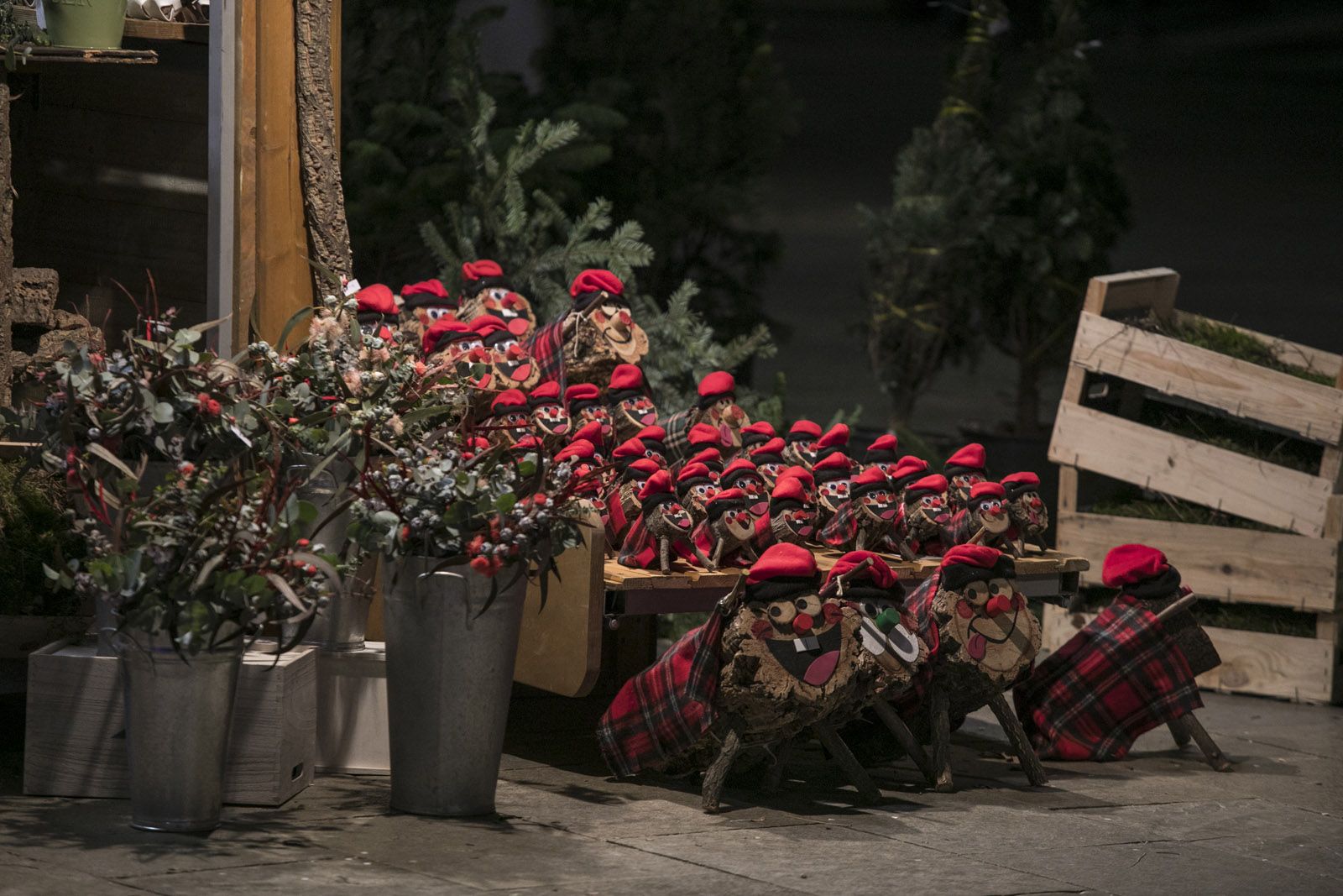 Així es prepara Sant Cugat pel Nadal. FOTO: Lali Puig