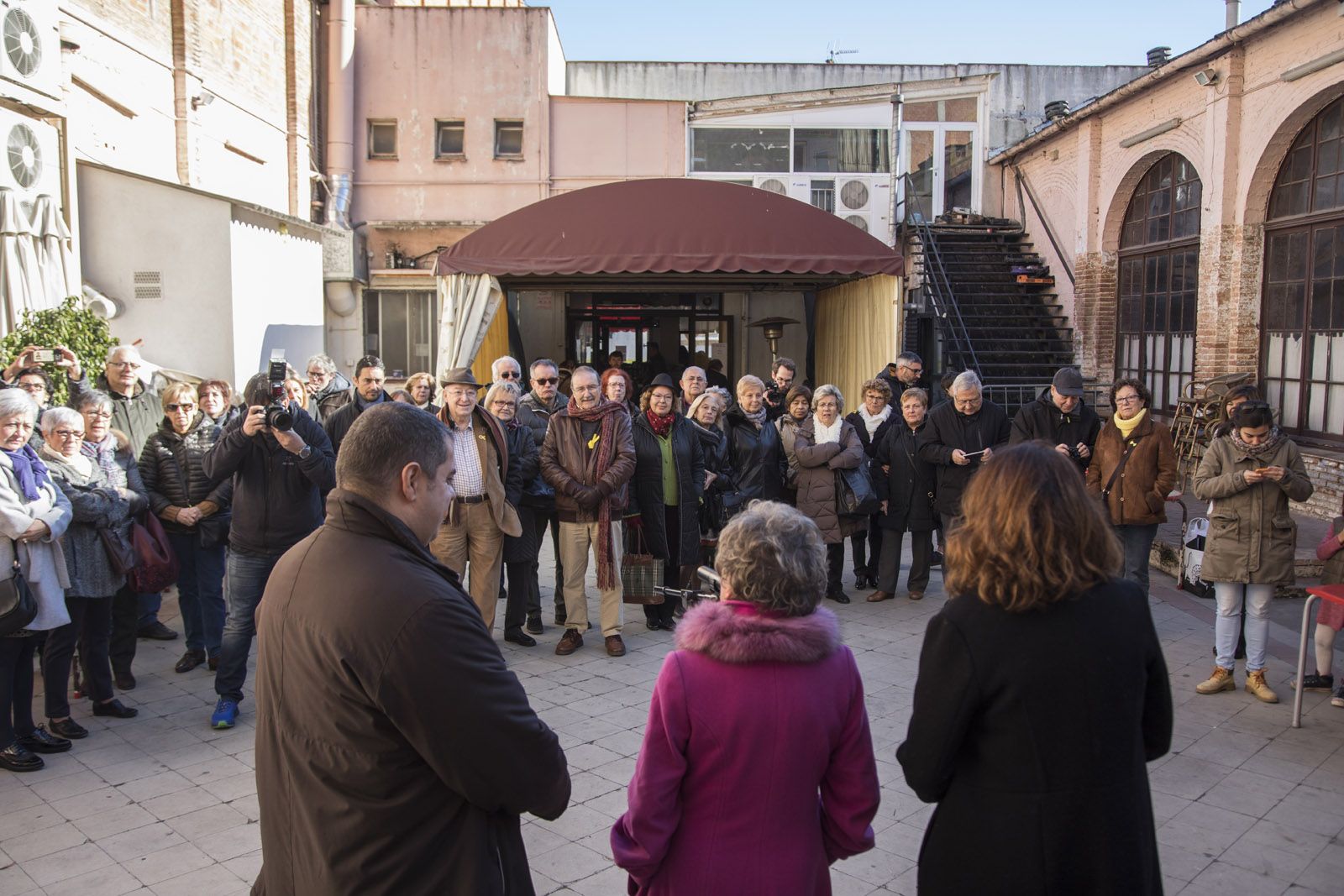 Acte de La Unió abans d'iniciar el projecte de remodelació de la seva seu a La Unió Santcugatenca. FOTO: Lali Puig