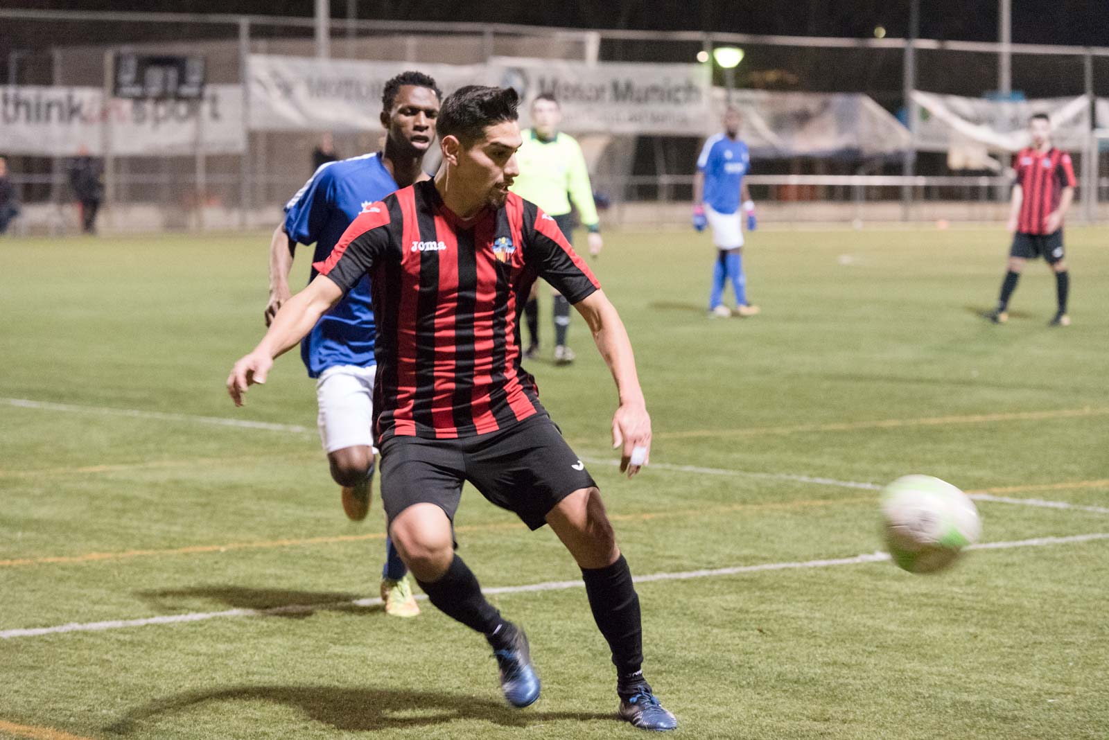 Futbol: Sant Cugat FC vs FE Grama a la ZEM Jaume Tubau. FOTO: Òscar Bayona 