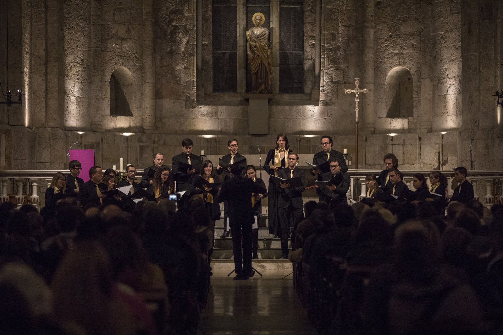 Concert del Cor Aglepta a l’Església del Monestir. FOTO: Lali Puig