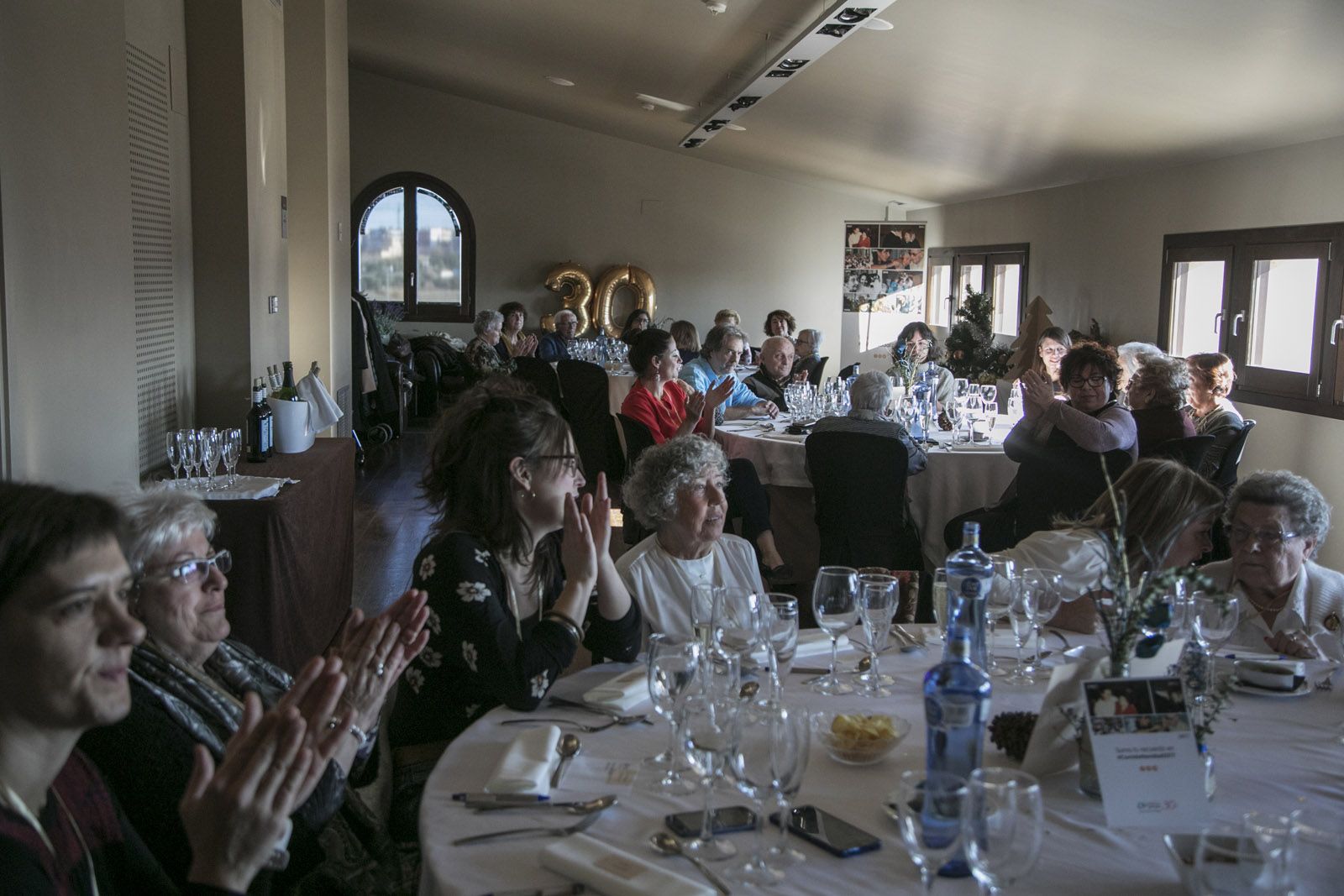 Dinar de Nadal dels Amics de la Gent Gran a l’Hotel QGat. FOTO: Lali Puig