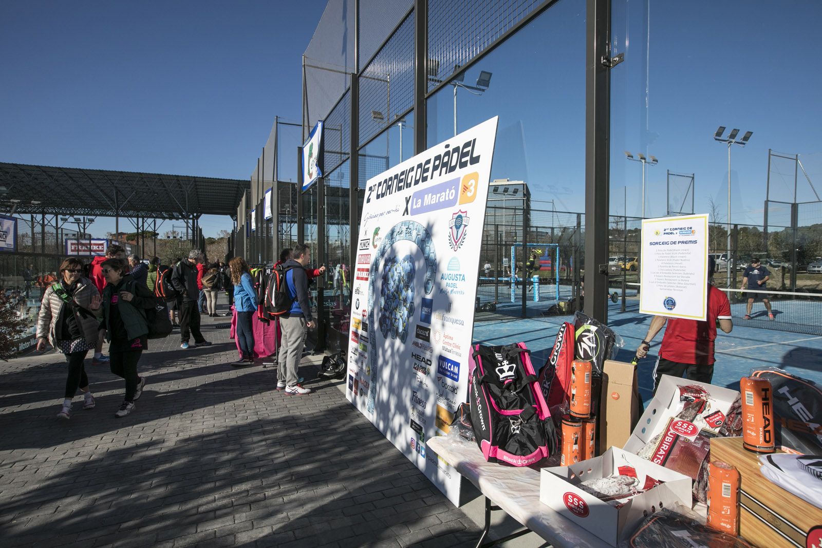 Torneig de pàdel per la Marató de TV3 a l’Augusta Padel. FOTO: Lali Puig