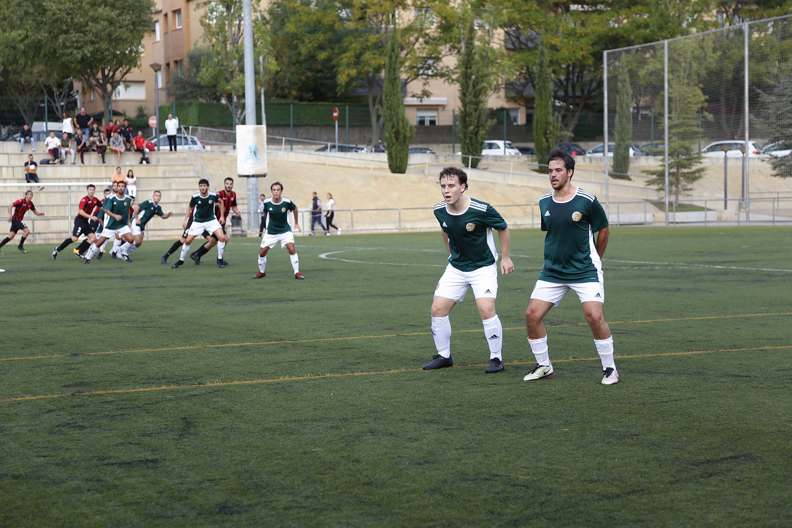 Futbol masculí. Partit de lliga. Derbi Sant Cugat FC- Valldoreix FC. FOTO: Anna Bassa