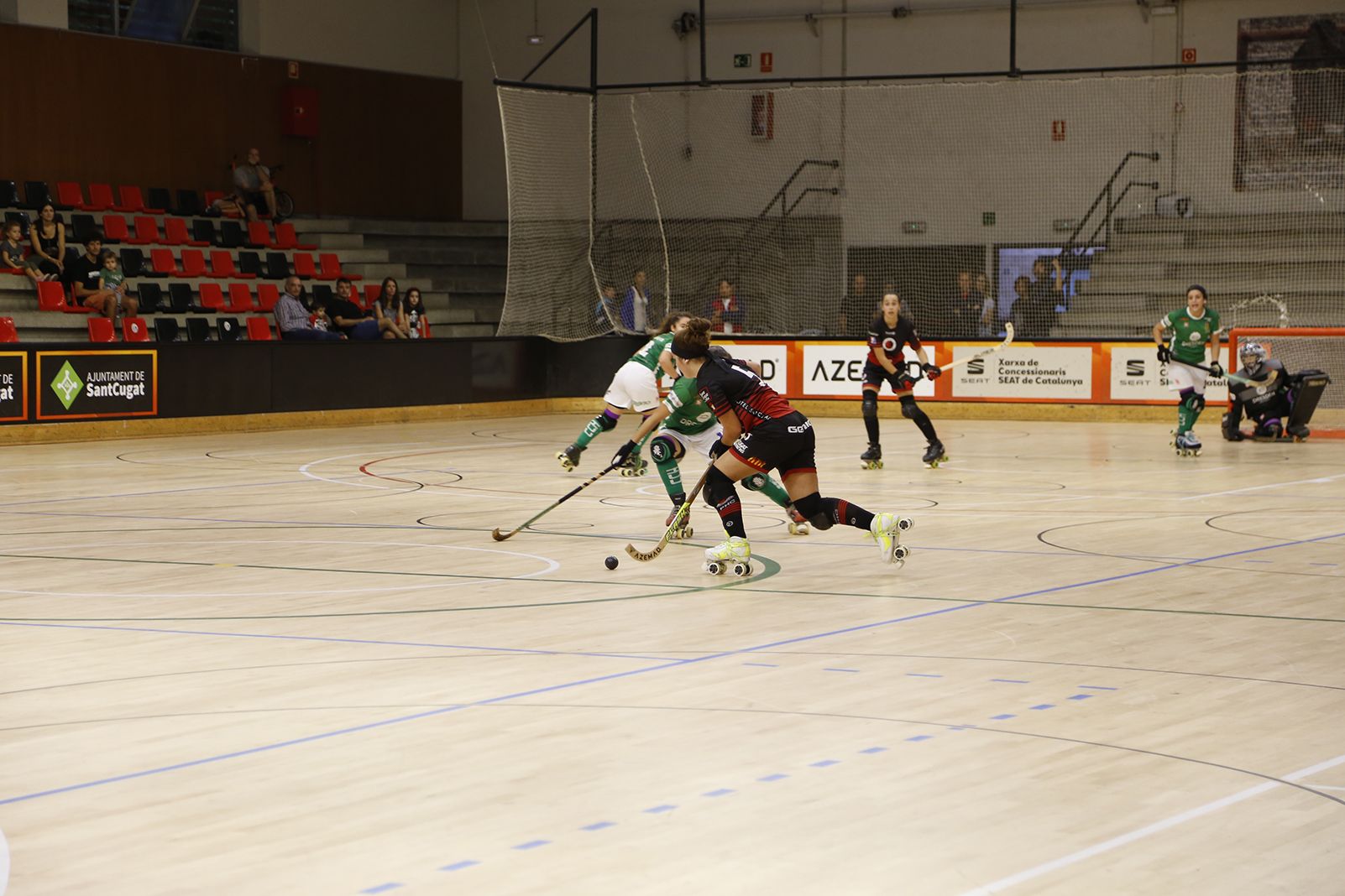 Hoquei sobre patins femení. Partit de lliga. PHC Sant Cugat- Cerdanyola CH. FOTO: Anna Bassa