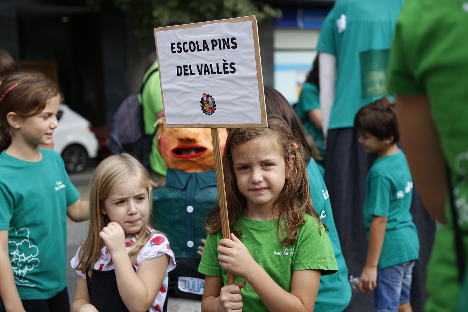 Cercavila d'Escoles i Geganters de Sant Cugat. FOTO: Anna Bassa