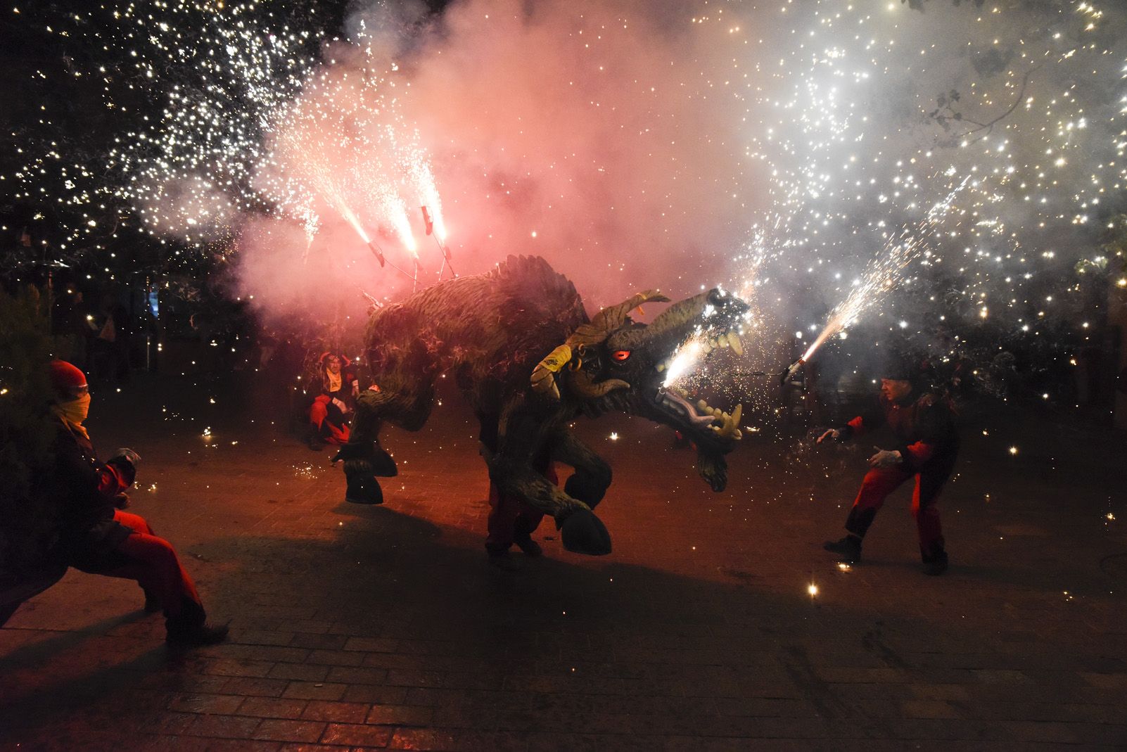 Correfoc de diables a la Festa de Tardor