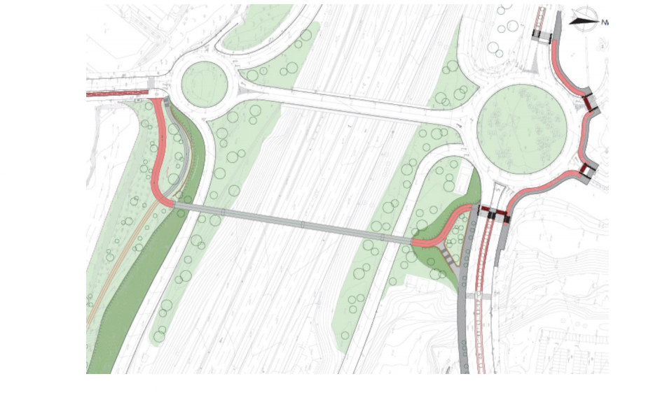 Imatge de l'Avantprojecte del pont per a vianants per connectar Volpelleres i Can Sant Joan