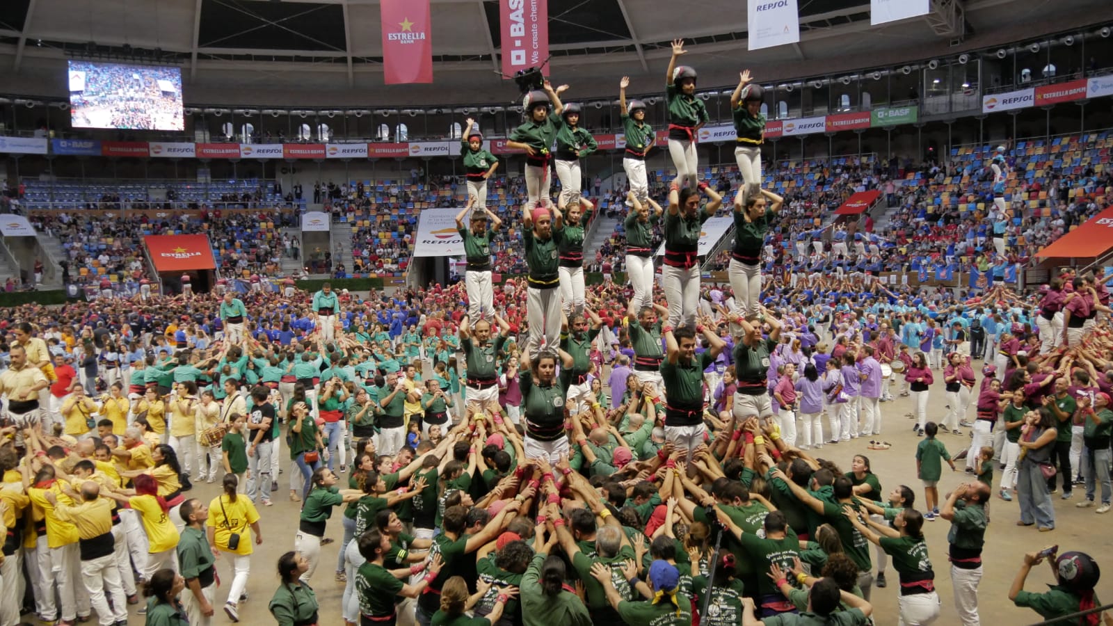 Una edició anterior del Concurs de Castells. FOTO: Castellers de Sant Cugat