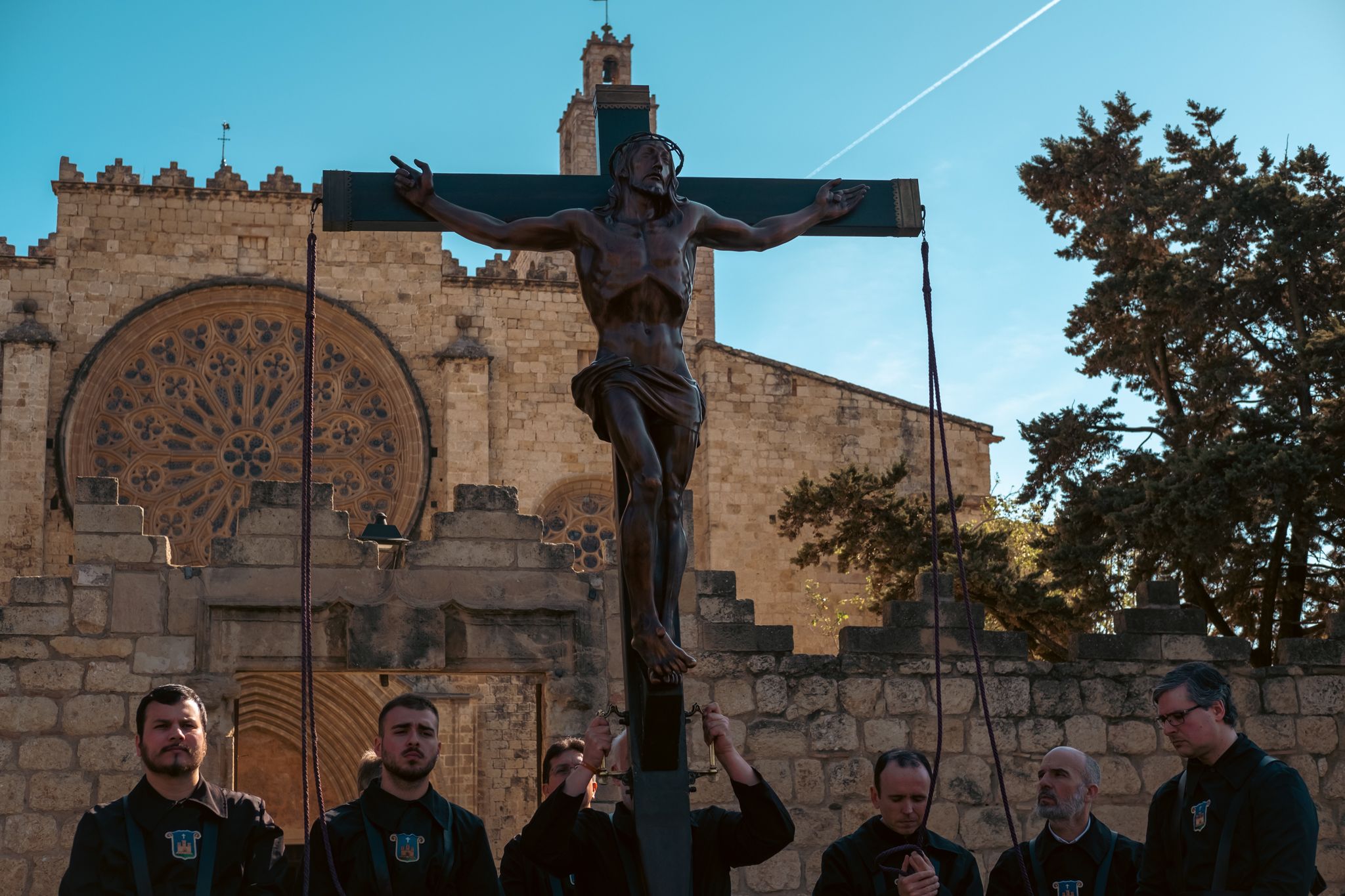 Via Crucis pels carrers de Sant Cugat. FOTO: Ale Gómez