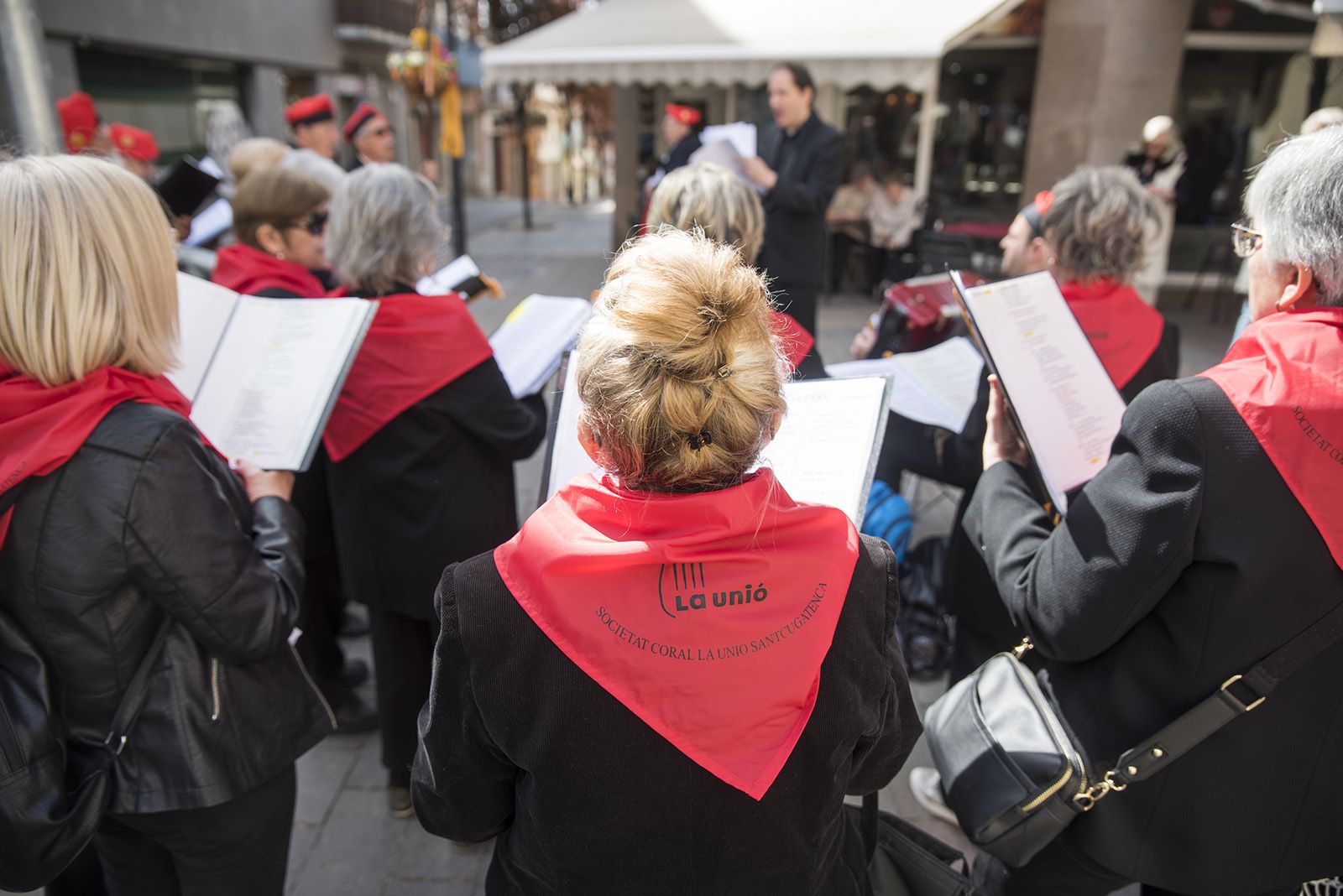 Cantada de Caramelles de la Societat Coral La Unió Santcugatenca. FOTO: Bernat Millet.