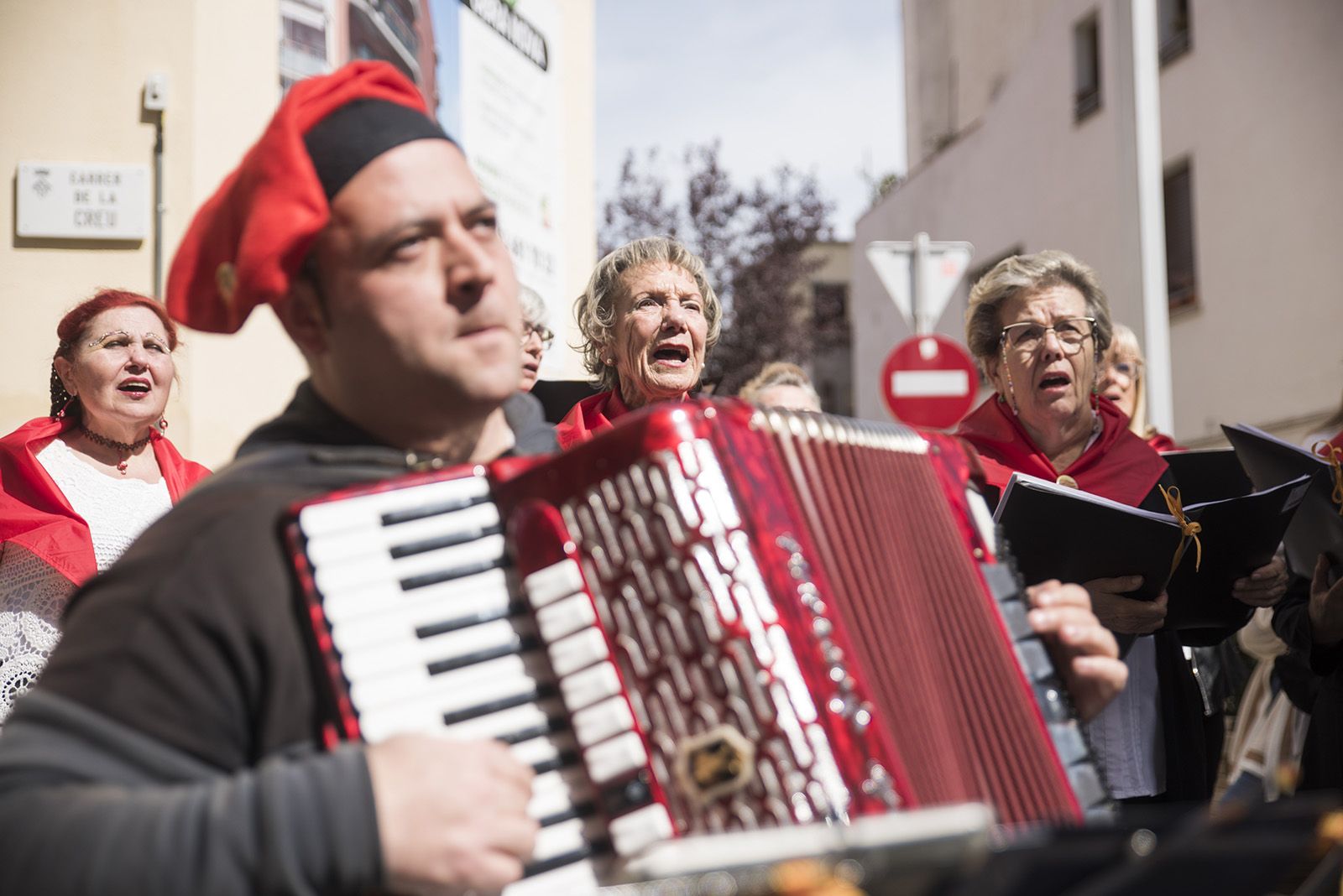 Cantada de Caramelles de la Societat Coral La Unió Santcugatenca. FOTO: Bernat Millet.