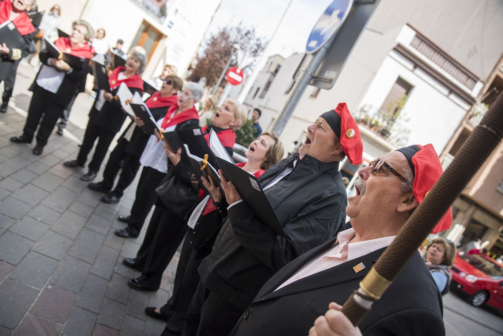 Cantada de Caramelles de la Societat Coral La Unió Santcugatenca. FOTO: Bernat Millet.