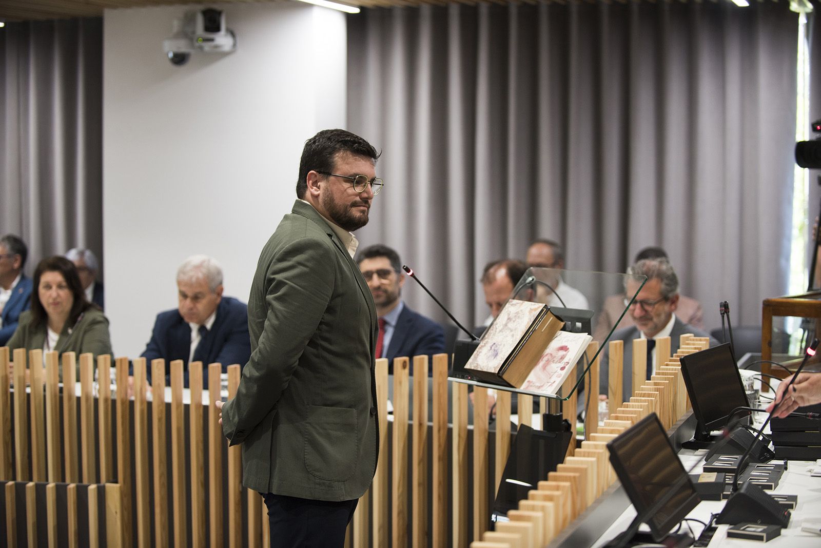 Ramon Gutiérrez, portaveu d'En Comú Podem. FOTO: Bernat Millet.