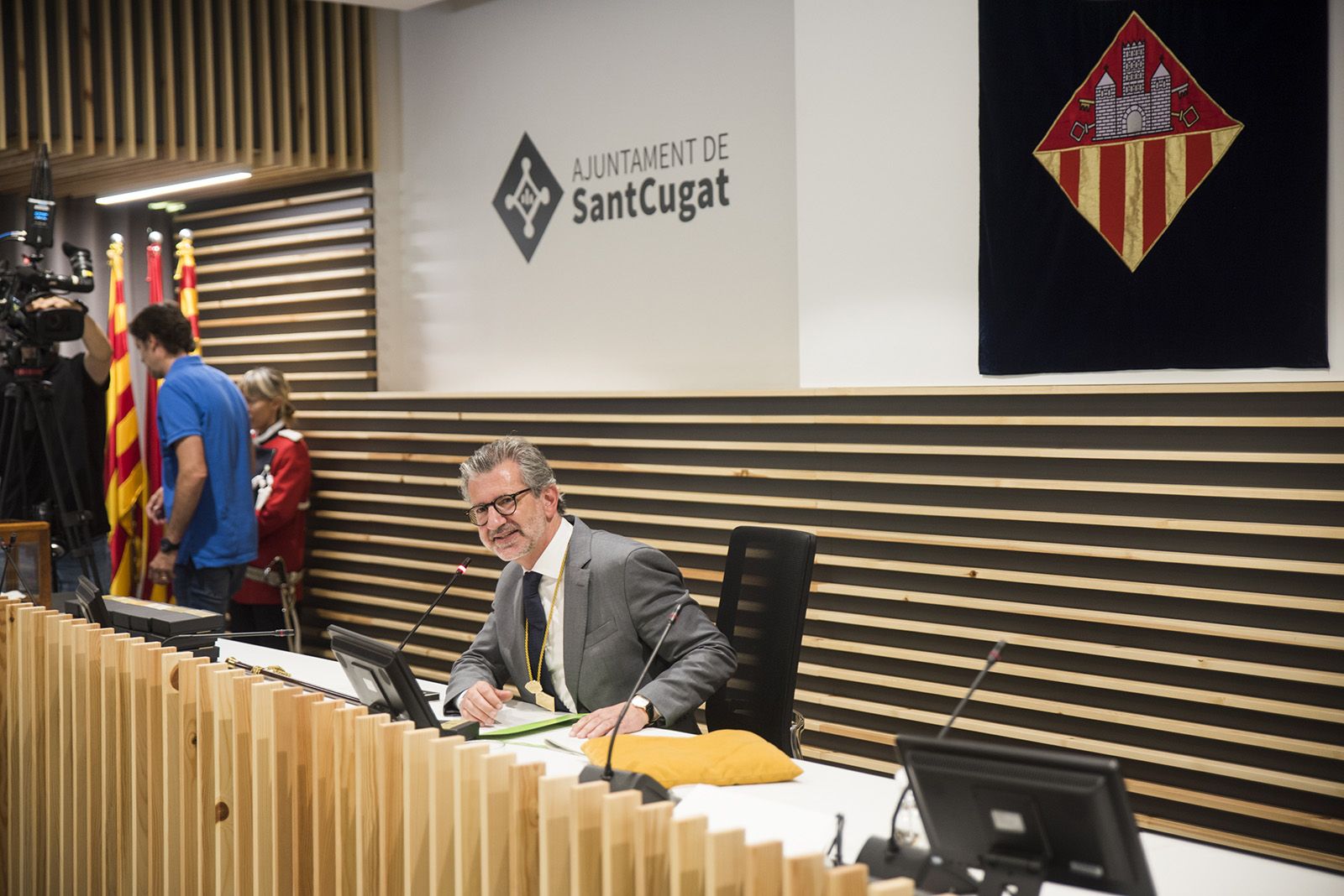 Josep Maria Vallès alcalde de Sant Cugat del Vallès. FOTO: Bernat Millet.