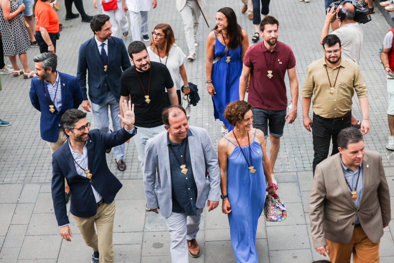 Els regidors de l'Ajuntament de Sant Cugat a l'inici de Festa Major FOTO: Ajuntament de Sant Cugat