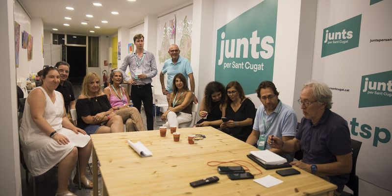 Seu de Junts a Sant Cugat. FOTO: Bernat Millet.