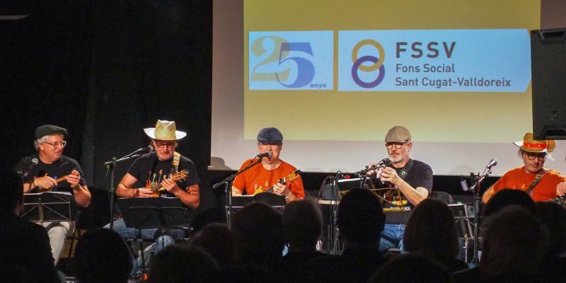 Grup musical Tukemuke a la celebració dels 25 anys del Fons Social Sant Cugat-Valldoreix. Foto: cedida