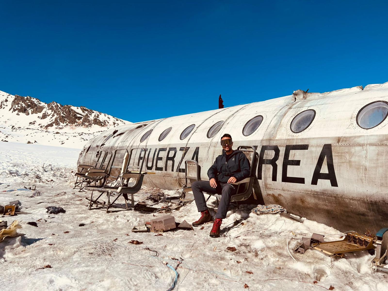 David Ferré, fundador d'Octocamvision, al rodatge de 'La sociedad de la nieve' FOTO: Cedida 