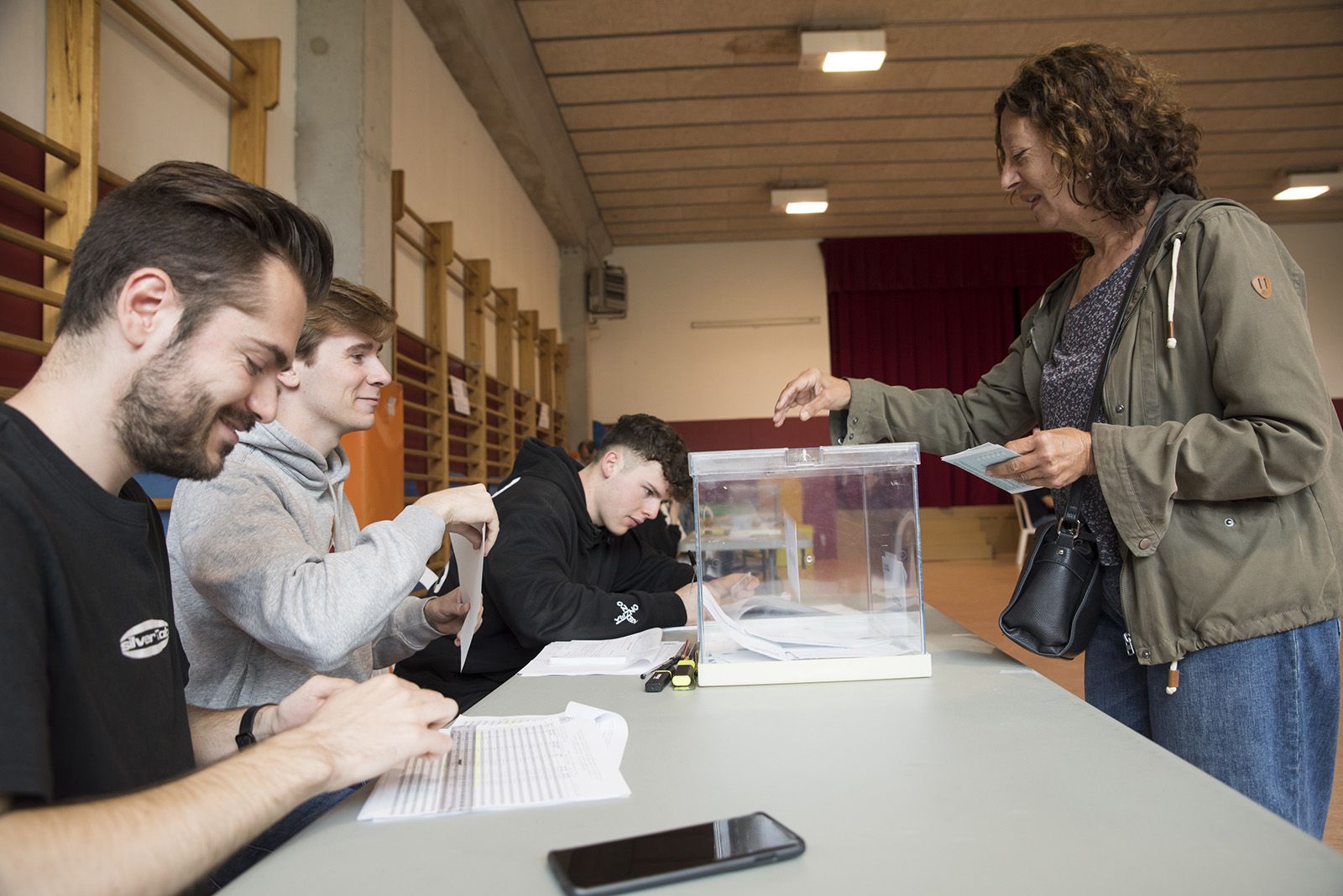 Seu electoral Escola Gerbert d’Orlach. FOTO: Bernat Millet.