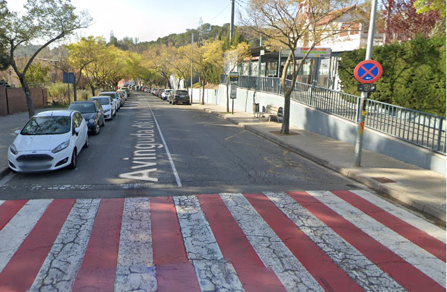 L'avinguda de Villadelprat a l'estació de Valldoreix FOTO: Google Maps