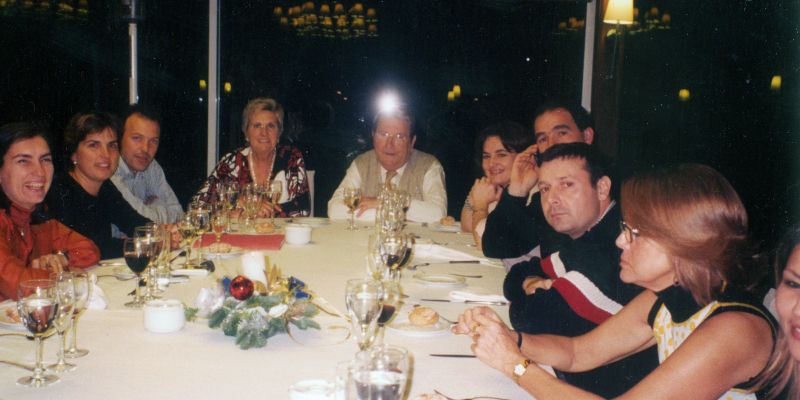 Sopar d’empresa. Anys 90. FOTO: Cedida