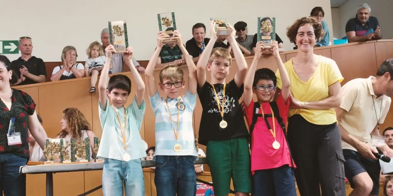 Entrega de premis pels jugadors i jugadores del torneig. Foto: Cedida