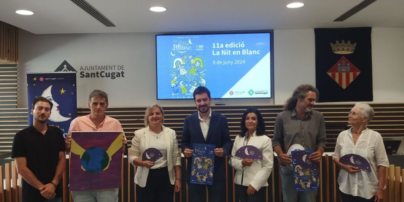 Presentació de la Nit en Blanc de Sant Cugat 2024 FOTO: TOT Sant Cugat