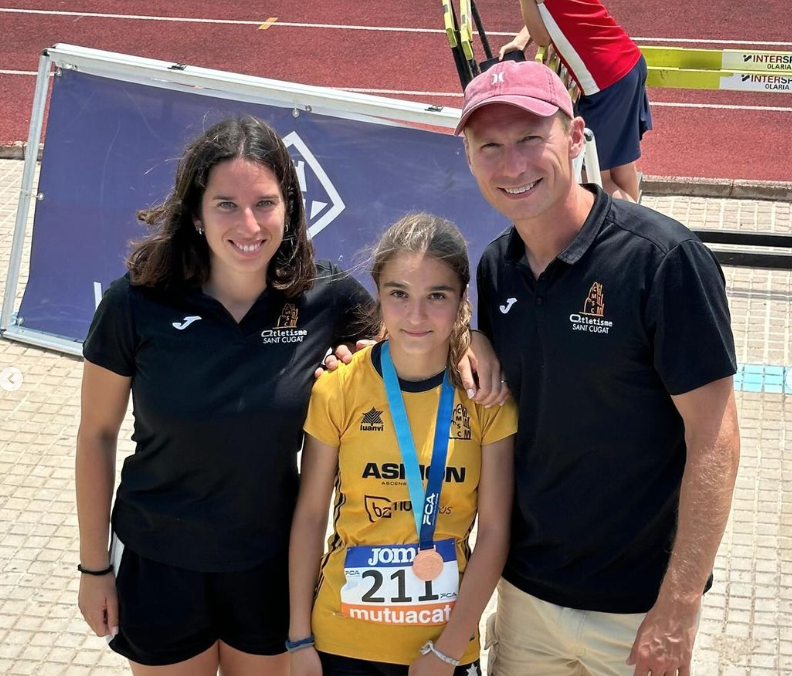 Berta Casas (Club Muntanyenc Sant Cugat) va ser bronze en el Campionat de Catalunya sub-14. FOTO: Cedida