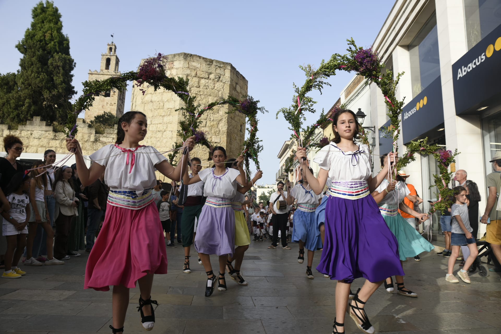 Els Cercolets del Grup Mediterrània al seguici de la Festa Major de 2024 FOTO: Bernat Millet