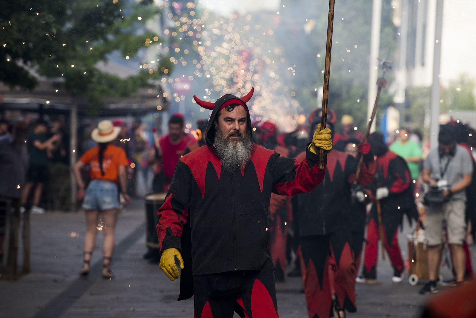 Els Diables al seguici de la Festa Major de 2024 FOTO: Bernat Millet