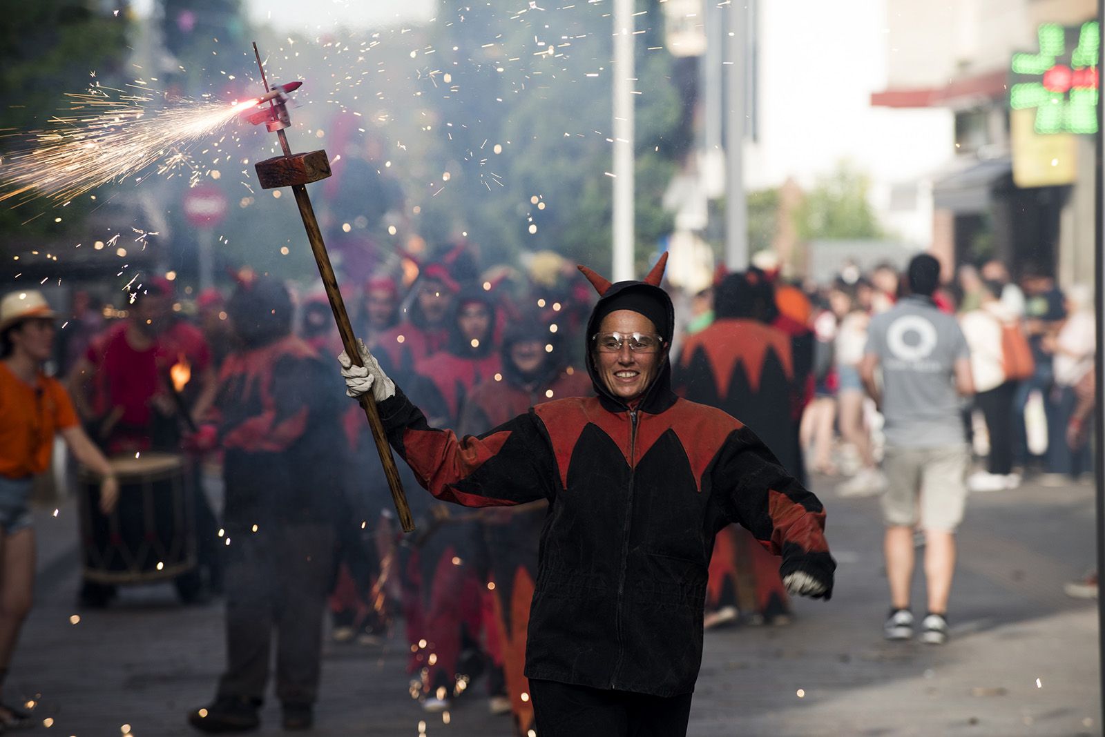 Els Diables al seguici de la Festa Major de 2024 FOTO: Bernat Millet