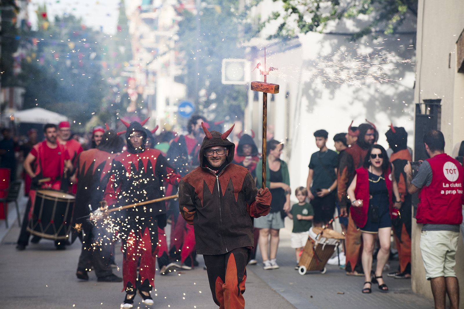 Els Diables al seguici de la Festa Major de 2024 FOTO: Bernat Millet