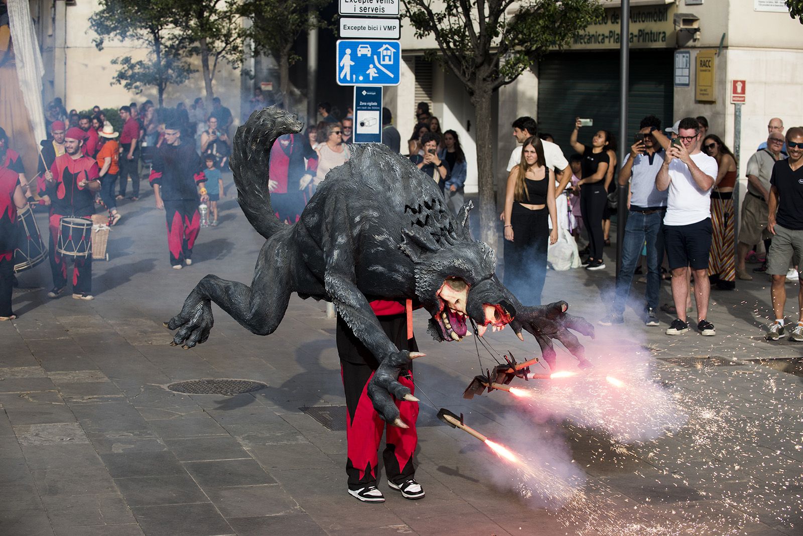 Els Diables al seguici de la Festa Major de 2024 FOTO: Bernat Millet