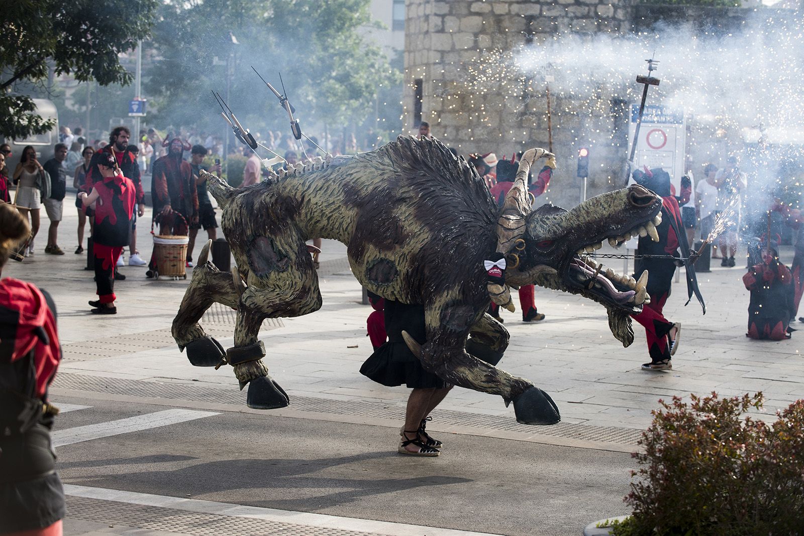 Els Diables al seguici de la Festa Major de 2024 FOTO: Bernat Millet