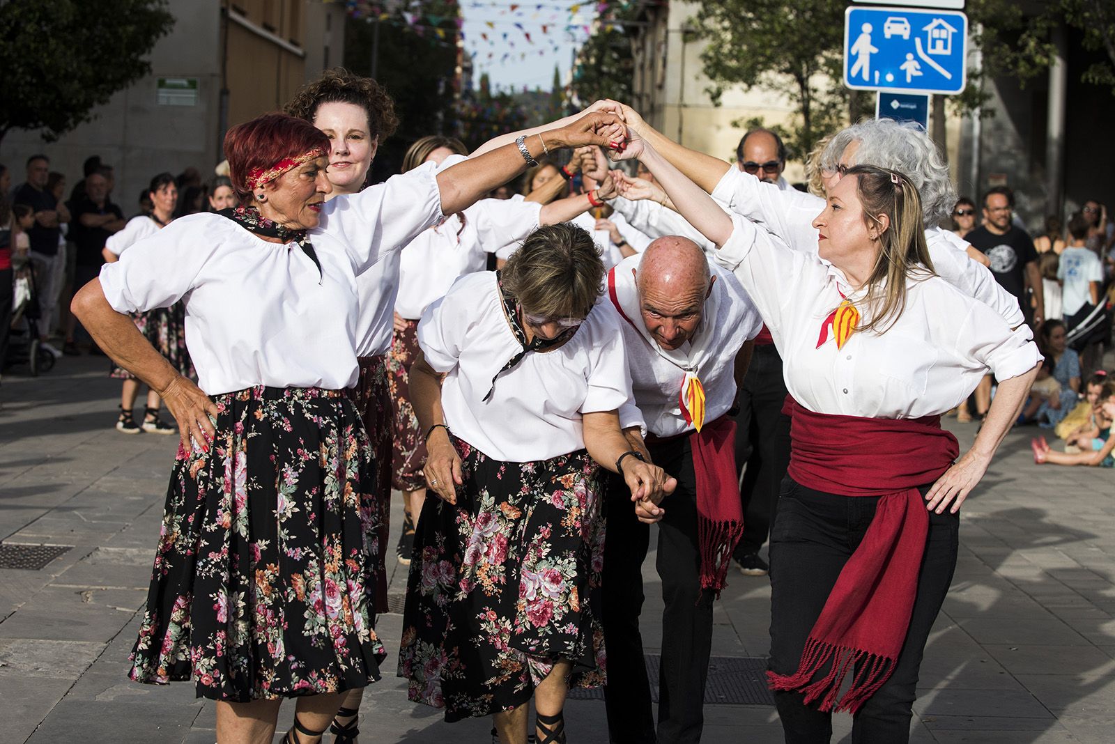 La Colla Sardanista al seguici de la Festa Major de 2024 FOTO: Bernat Millet