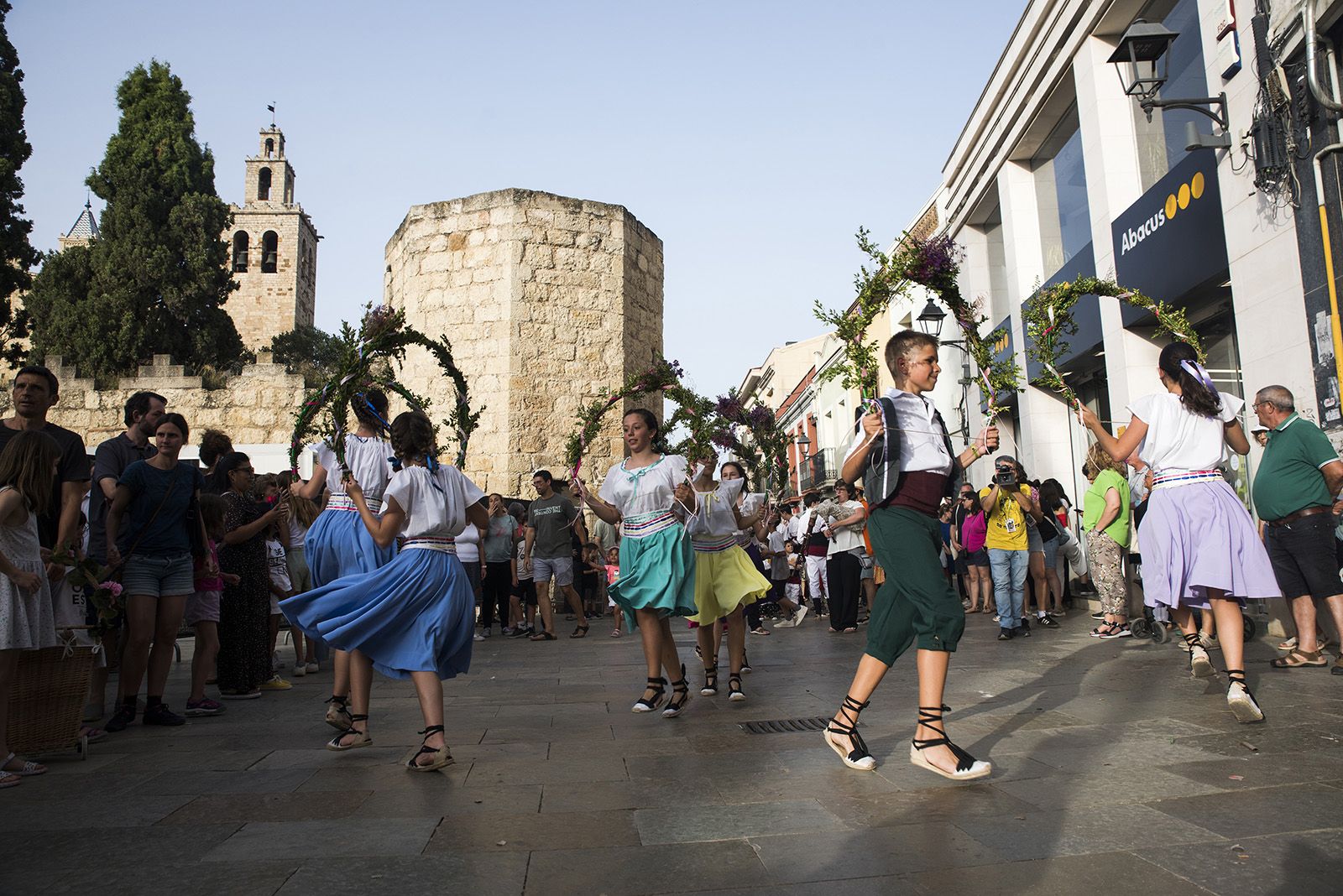 Els Cercolets del Grup Mediterrània al seguici de la Festa Major de 2024 FOTO: Bernat Millet