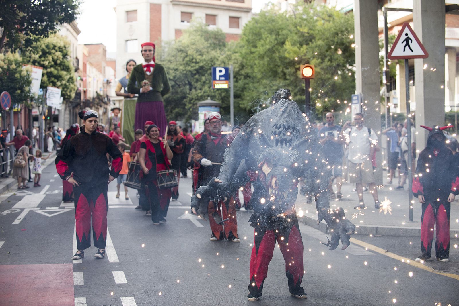 Els Diables al seguici de la Festa Major de 2024 FOTO: Bernat Millet