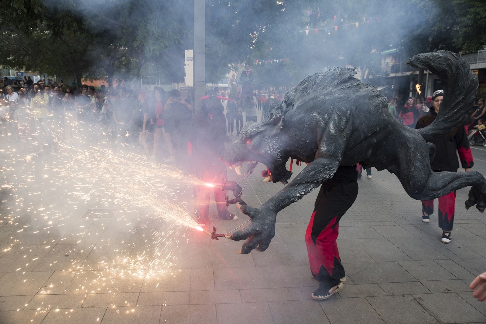 Els Diables al seguici de la Festa Major de 2024 FOTO: Bernat Millet