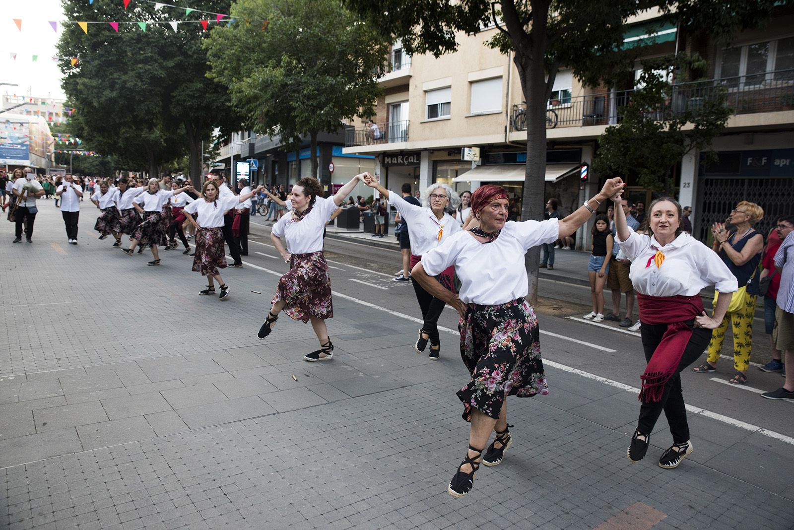 La Colla Sardanista al seguici de la Festa Major de 2024 FOTO: Bernat Millet