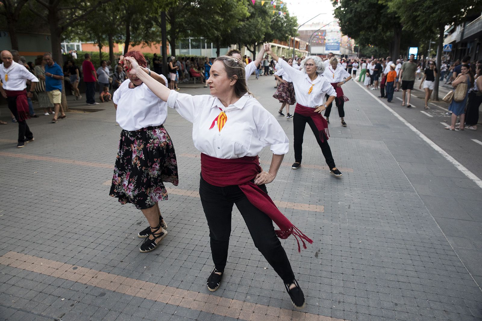 La Colla Sardanista al seguici de la Festa Major de 2024 FOTO: Bernat Millet