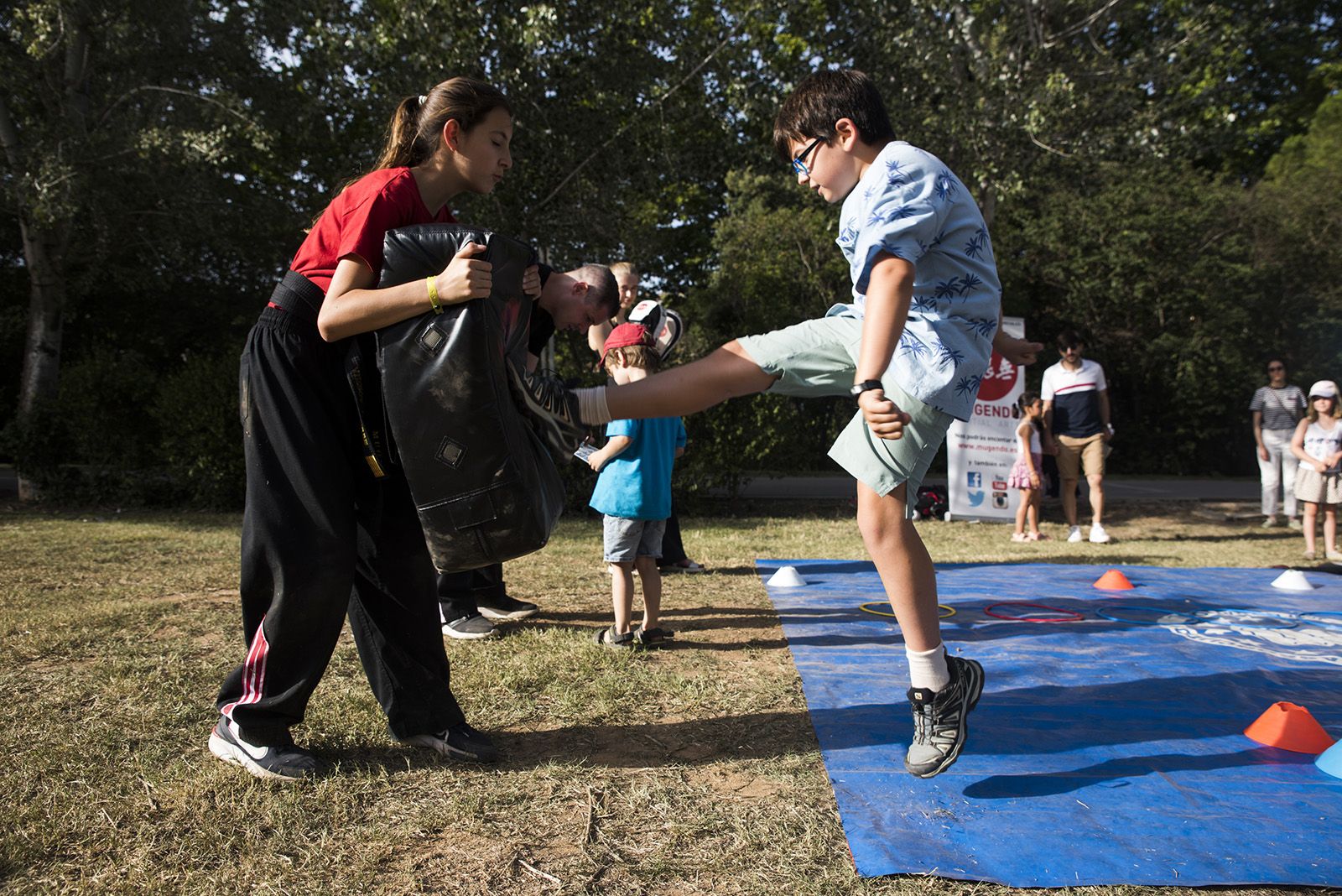 Entrenament d’arts marcials. FOTO: Bernat Millet.