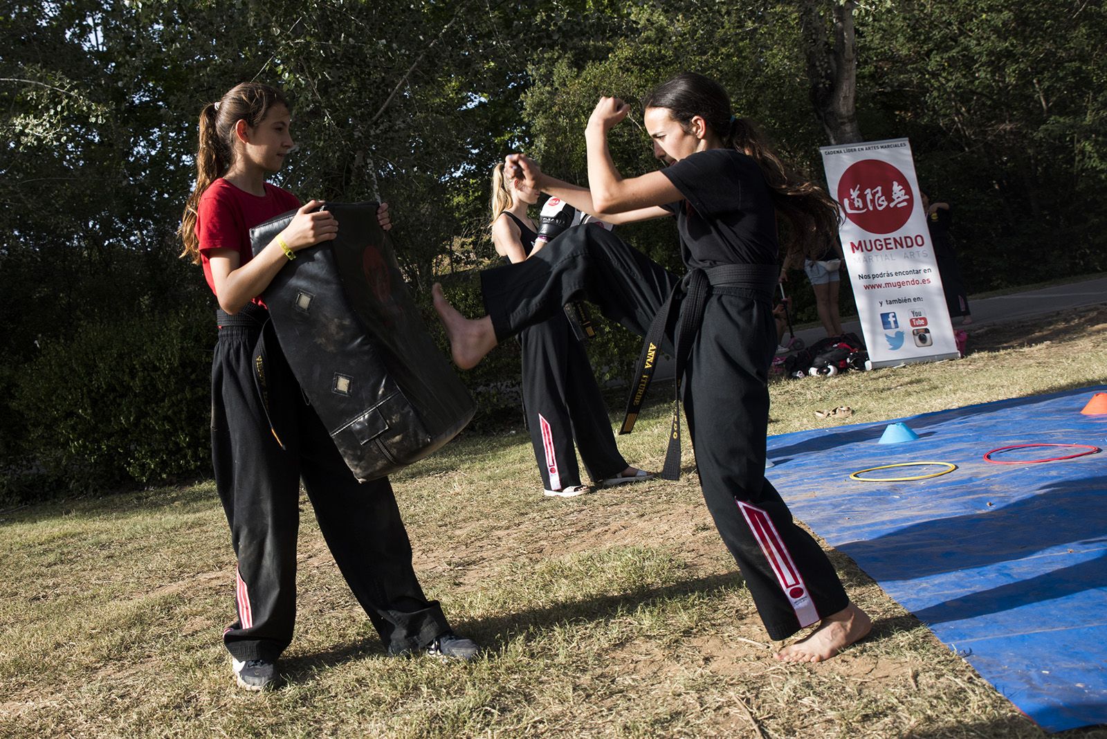 Entrenament d’arts marcials. FOTO: Bernat Millet.