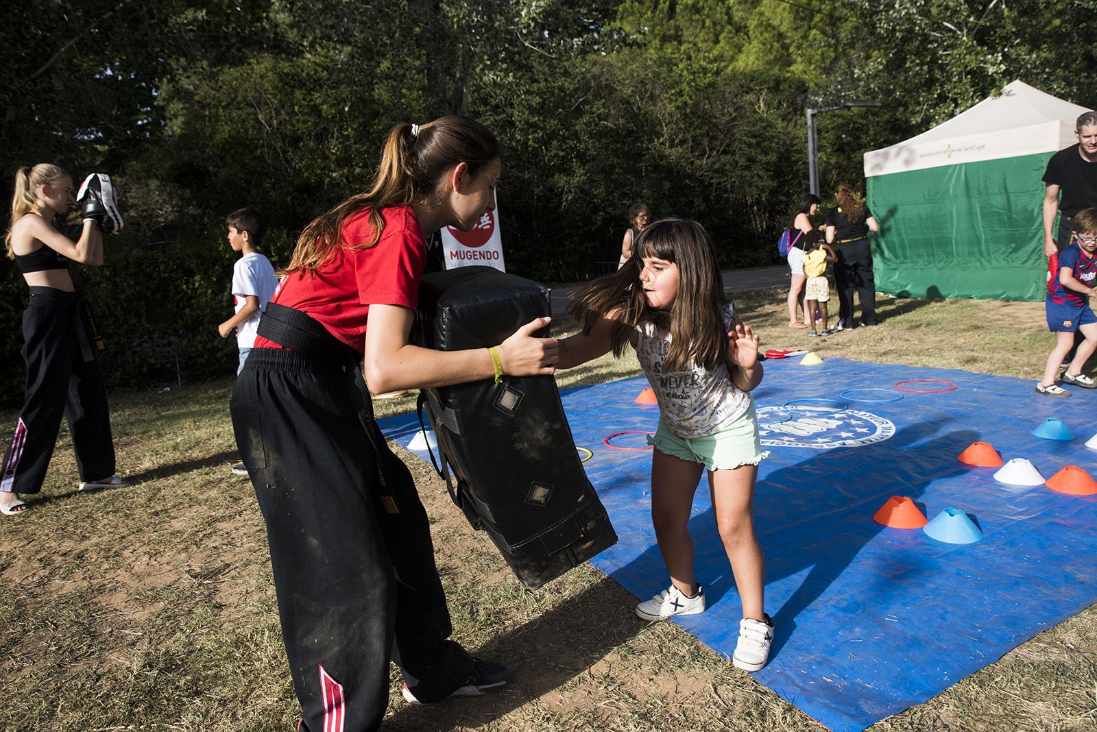 Entrenament d’arts marcials. FOTO: Bernat Millet.