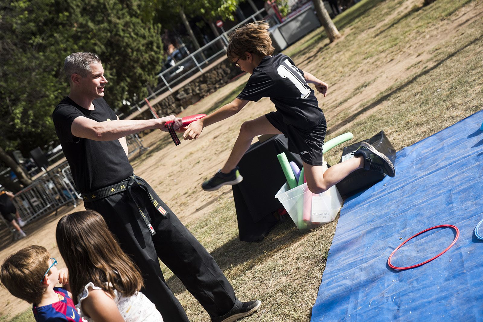 Entrenament d’arts marcials. FOTO: Bernat Millet.