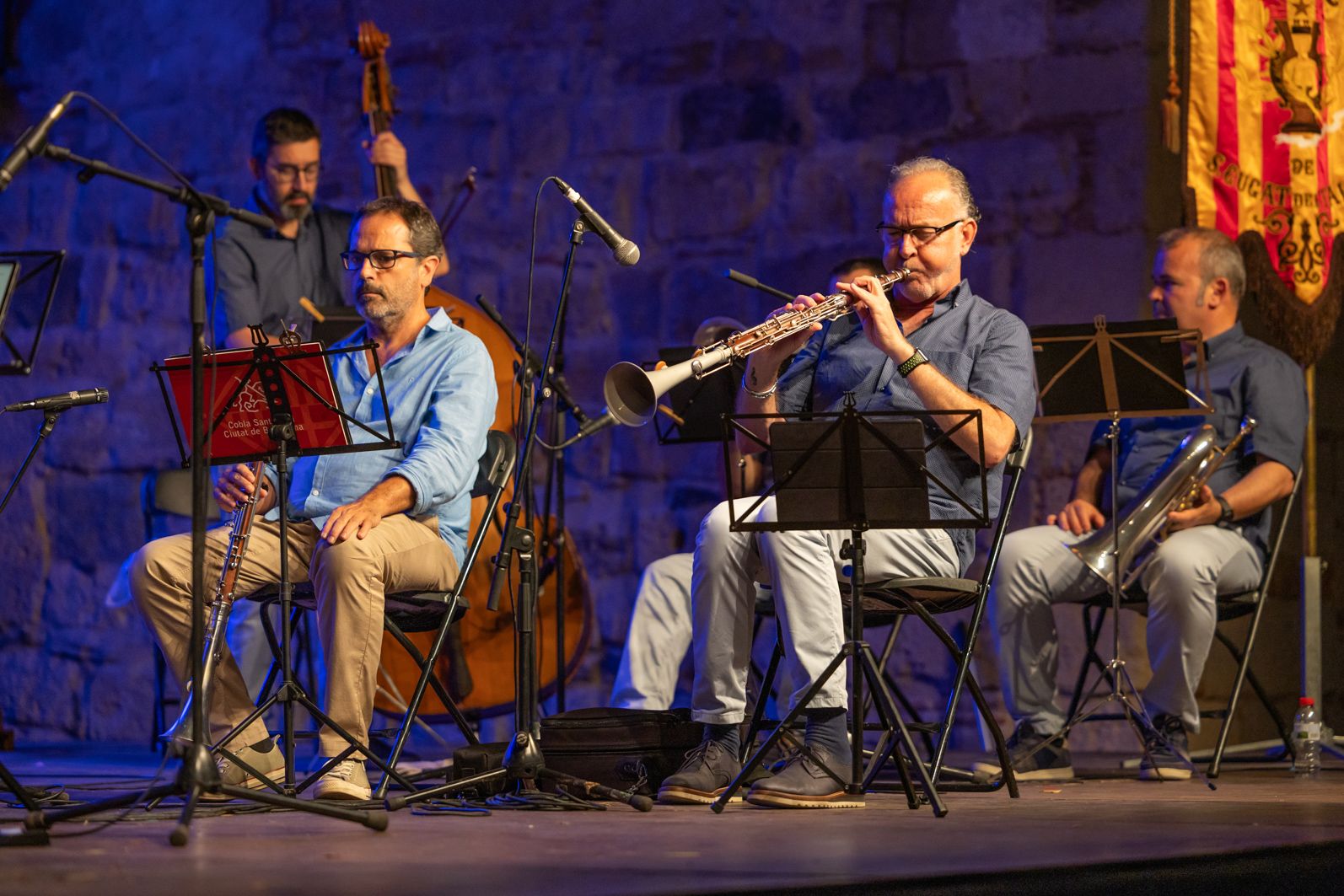 Societat Coral La Lira i Cobla Sant Jordi, en concert amb “Bicentenari Clavé 1824 – 2024”  FOTO: Arnau Padilla (TOT Sant Cugat)